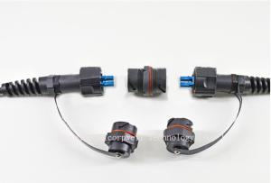 Wholesale Armour Tactical Cable 2 Core LC IP67 Plugs OS1 Fiber Optic Patch Cable from china suppliers