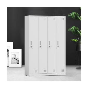 Wholesale SPCC Camlock 4 Door Steel Wardrobe 1850*900*450MM For School from china suppliers