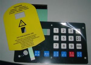 China 3M Adhesive Waterproof Membrane Switch Push Button Panel , Corrosion Resistance on sale