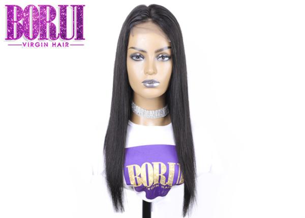 Unprocessed Custom Lace Wigs Brazilian 4*4 Lace Closure Wig Straight 180%