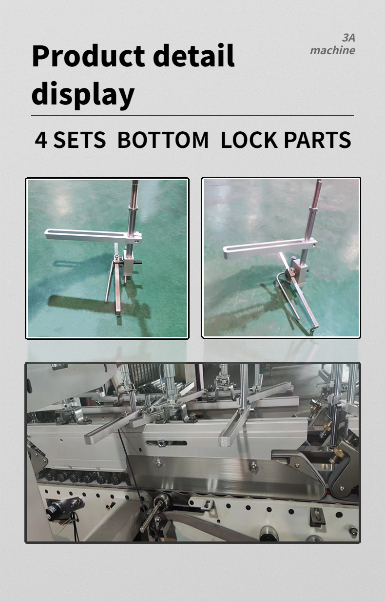 Mechanical Driven SHH*800AG-2 Automatic Bottom Lock Press Flexo Folder Gluer