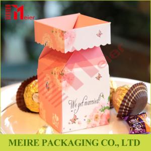 Wholesale New design printing small foldable gift boxes wholesale for wedding candy packaging from china suppliers