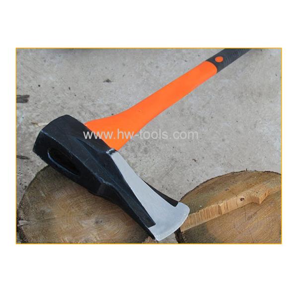 Chopping axe with fiberglass handle