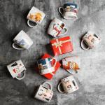 Christmas Mug 400ml Creative Couple Coffee Cup Breakfast Milk Cup Festival Gift