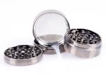 Chromium Zinc Alloy Metal Grinder Weed Flat Plate Smoke Mill / Crusher 40 50 55