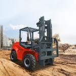 4WD 78KW Articulated Forklift Truck Manufacturer with Yunnei Engine