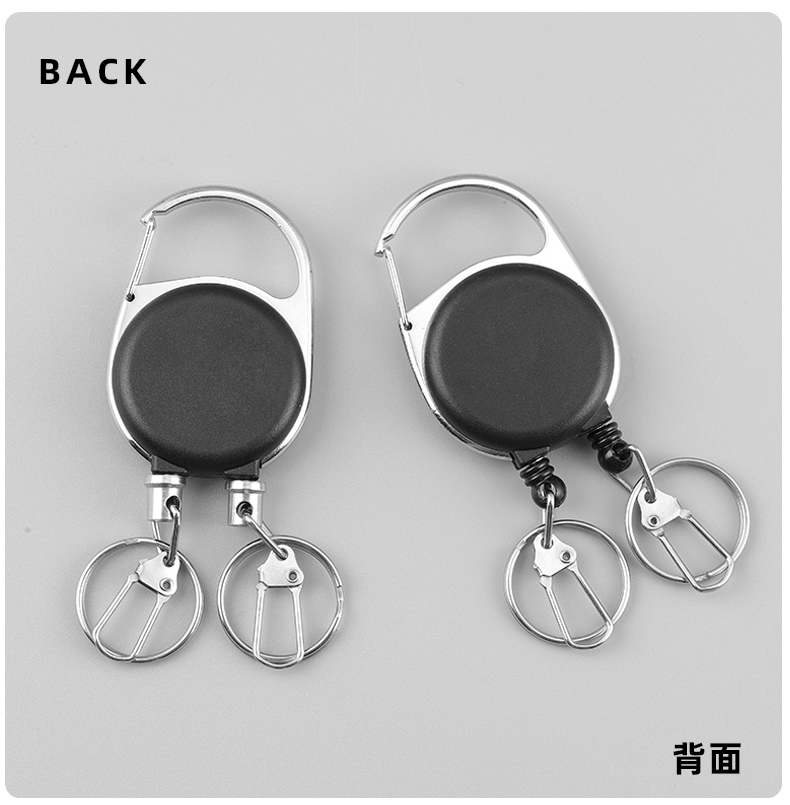Deyi Badge Reel Retractable Keychain,Fly Fishing Accessories Fishing Lanyard With 360 Degree Rotation Buckle