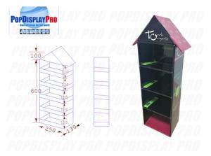 Wholesale Promotional Counter Cardboard PDQ Displays Tubes 3 Shelf For Sale Macha Tea from china suppliers