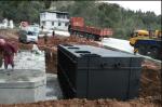 Above Ground / Underground Wastewater Treatment Equipment Carbon Steel Shell FRP