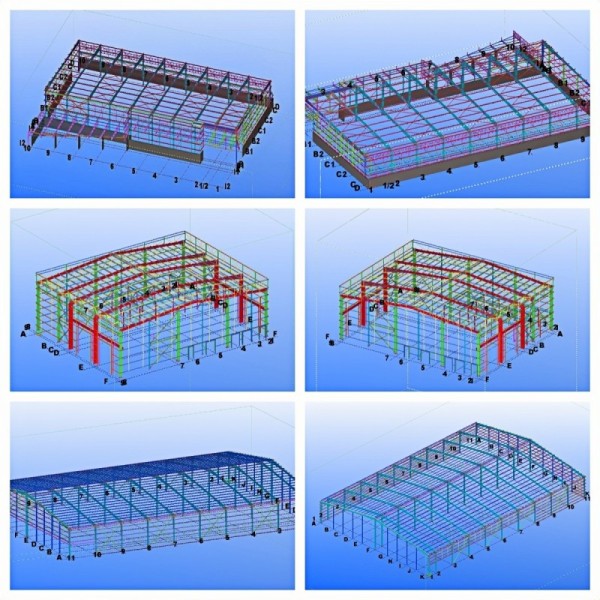 Completed steel structure workshop project