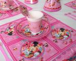 Minnie Mouse Kids Birthday Party Decoration Set Party Supplies cup plate banner