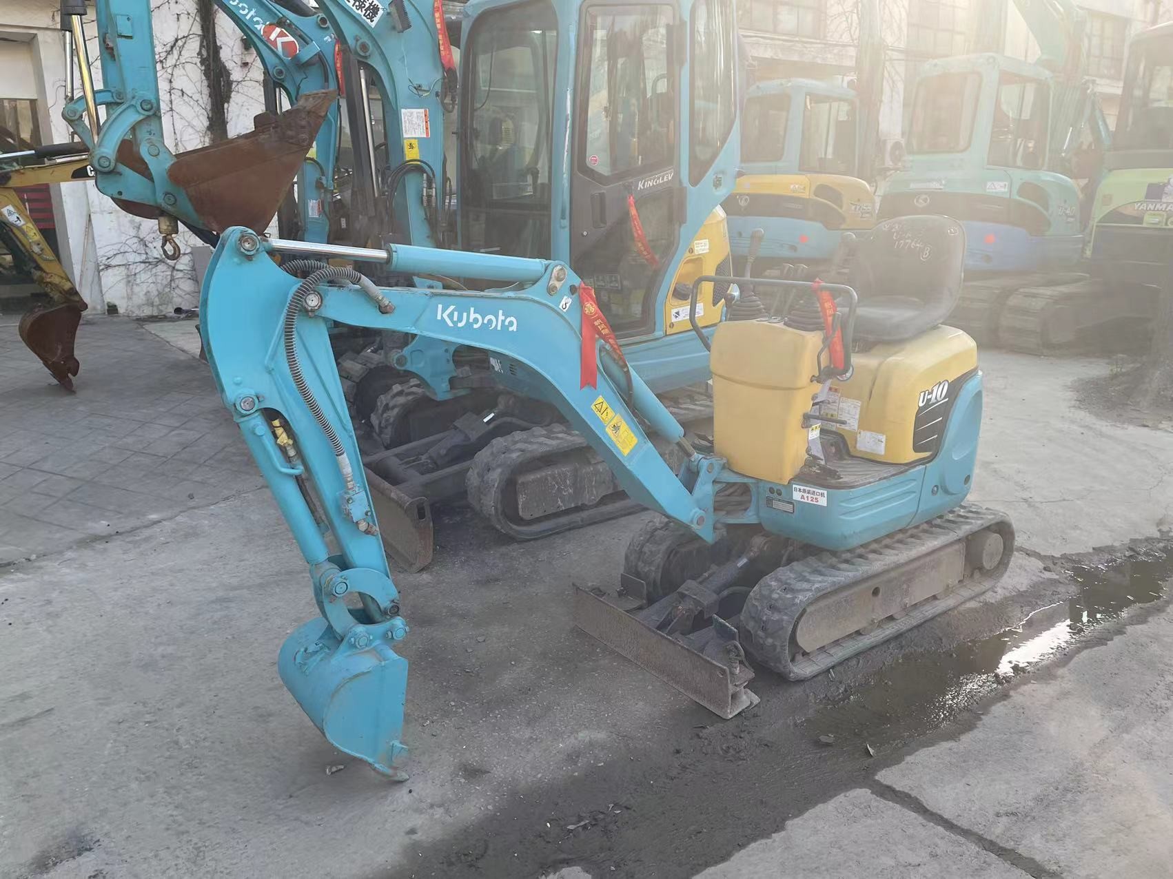Kubota U10-3 Mini Used Excavator Indoor Working Second Hand Excavator Machine
