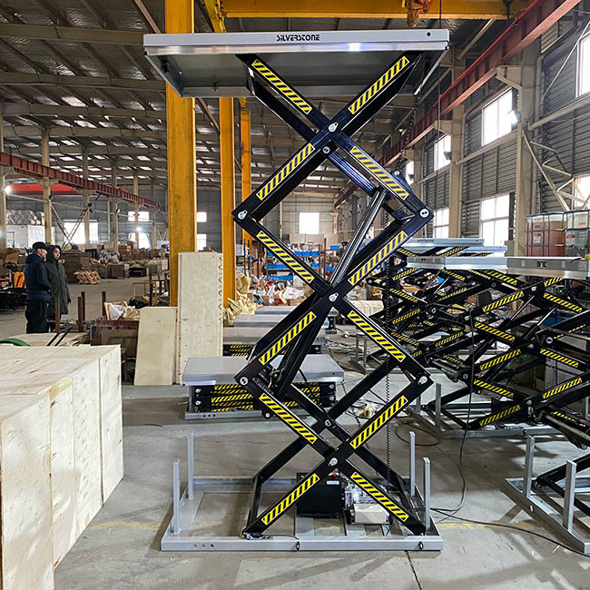 4T Multi Scissor Heavy Duty Hydraulic Lift Max Height 3M Ladder Lift