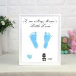 Memory Birthday Baby Birth Souvenirs Ink Handprint / Footprint Kit For Boys