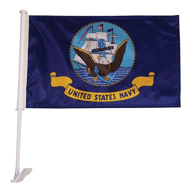 Car United Nations Flag Screen Printed Single Sided Or Double Sided Custom