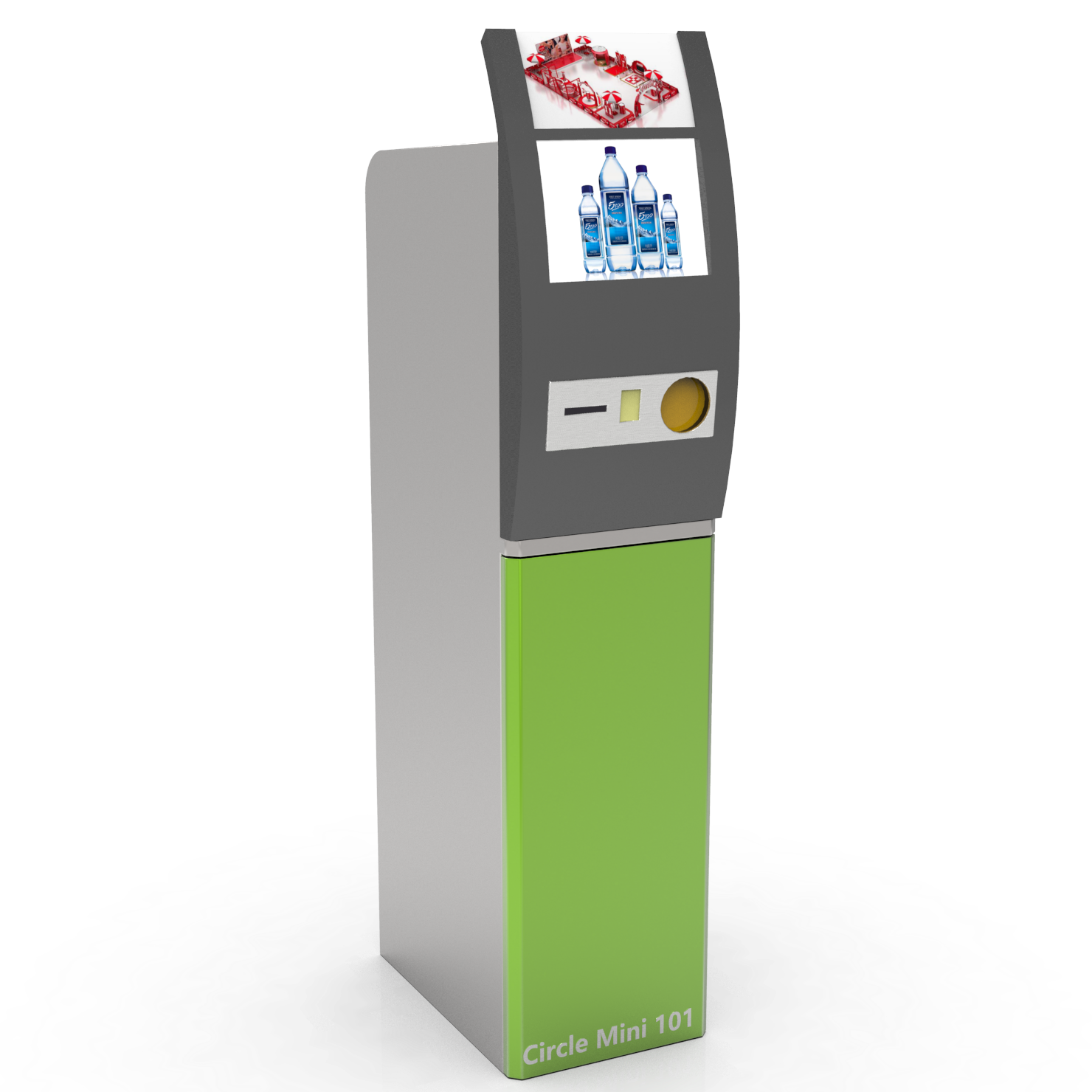 Commercial Supermarket Indoor Circle RVM 733 Rvm Vending Machine