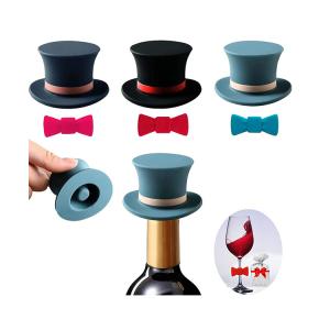 Wholesale Magic Hat Silicone Wine Stopper And Pourer Sparkling Champagne Soda Bottle Stopper from china suppliers