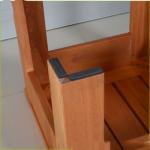 Waterproof 25.59inch Mahogany Solid Wood Coffee Tables
