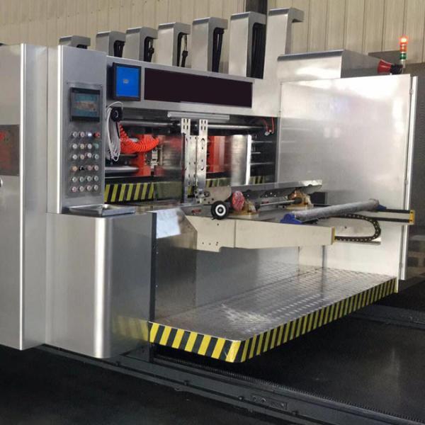 Automated 4 Colours Corrugated Carton Flexo Printing Machine Slotting Die Cutting