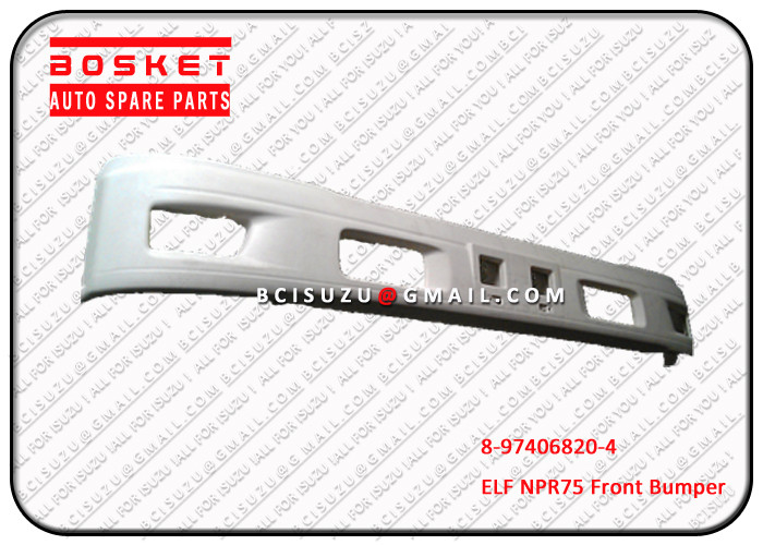 Npr75 4hk1 Isuzu Body Parts 8974068204 White Front Bumper Asm , Truck Parts And Accessories