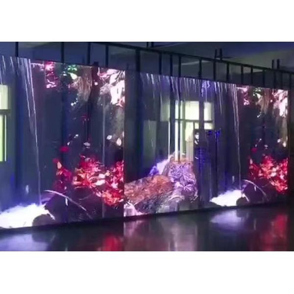 Anti Collision Transparent Glass LED Display 336x80 Module Resolution