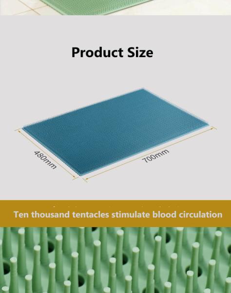 Soft And Odorless Silicone Anti Slip And Anti Fall Massage Pad For Elderly And