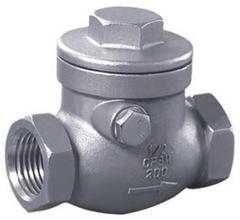 stainless steel screw awing check valve;check valves;NPT;bspt;200WOG;screw end