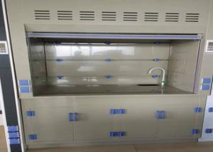 Customized Laboratory PP Fume Hood Anti Corrosion PP Blower Grey White Appearance