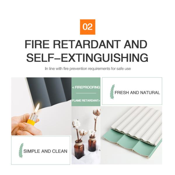 Aging Resistance WPC Fluted Wall Panel Installation Antibacterial