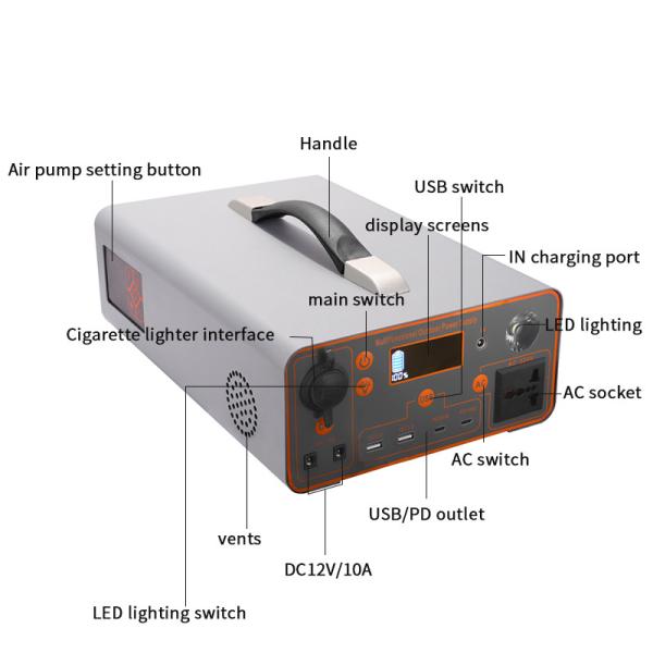 The latest technology of 500W portable power station can be used from 80 ℃ to -60 ℃
