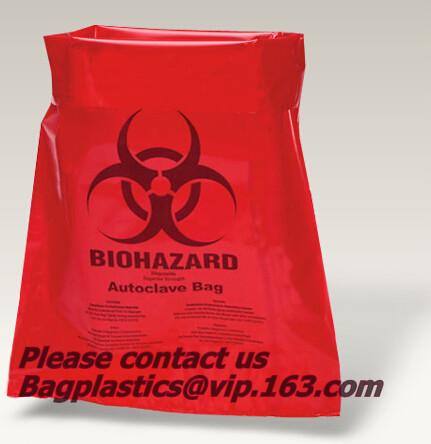 infectious biohazard bags, Clinical supplies, biohazard,Specimen bags,