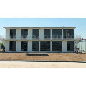 China Movable 2 Bedroom Prefab Homes , Galvanized Steel Expandable Prefab Homes on sale