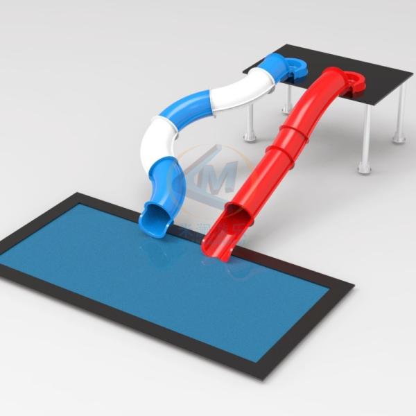 Commercial Fibreglass Pool Water Slide Fun Pool Slides Safety For Entertainment