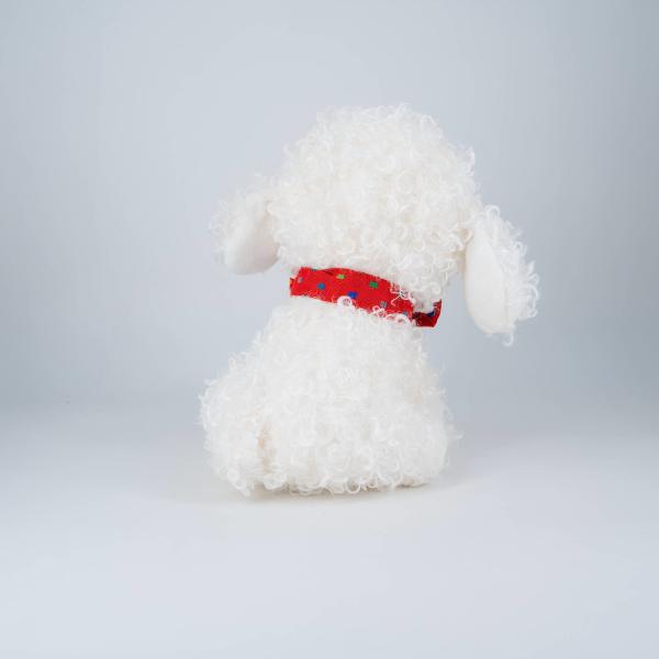 23cm Super Kawaii Simulation Stuffed Toys Adorable Plush Teddy Bear Dog With Bow