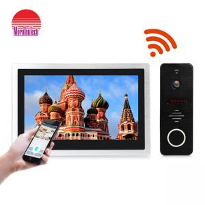 China 10 Inch big touch screen ip video intercom wi-fi video door phone doorbell IP video door bell SIP on sale