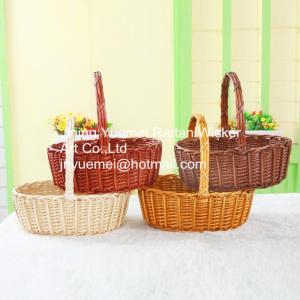 Wholesale wicker fruit basket willow picnic basket wicker food basket L M S size from china suppliers