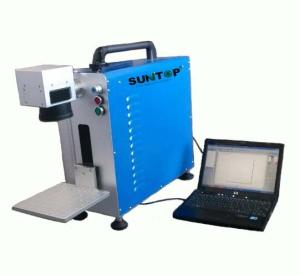 Wholesale Portable Fiber Laser Marking Machine for Auto Parts / Hardware Marking Power 30W from china suppliers