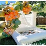 Commercial Inflatable Bounce House Outdoor White Wedding Bouncer Jumping Castle