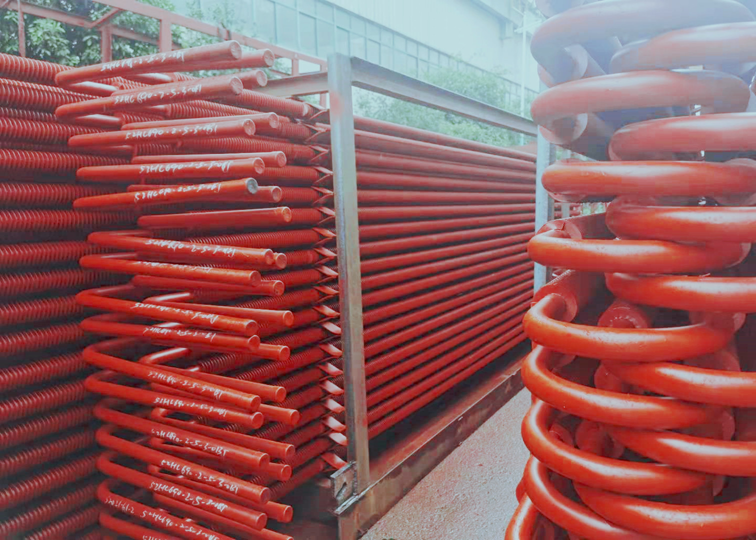 Industrial SA210 Boiler Spiral Fin Tube With U Bends For Heat Recovery