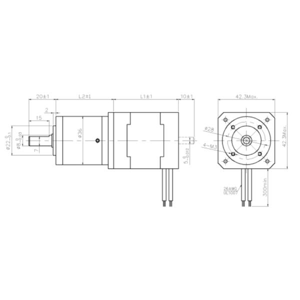 1.8° Step Angle Nema 17 Servo Motor 42mm High Torque Geared For Robotics Joints