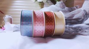 Wholesale Customized Print Satin Grosgrain Ribbon with Logo For Wrapping Decoration Garment from china suppliers