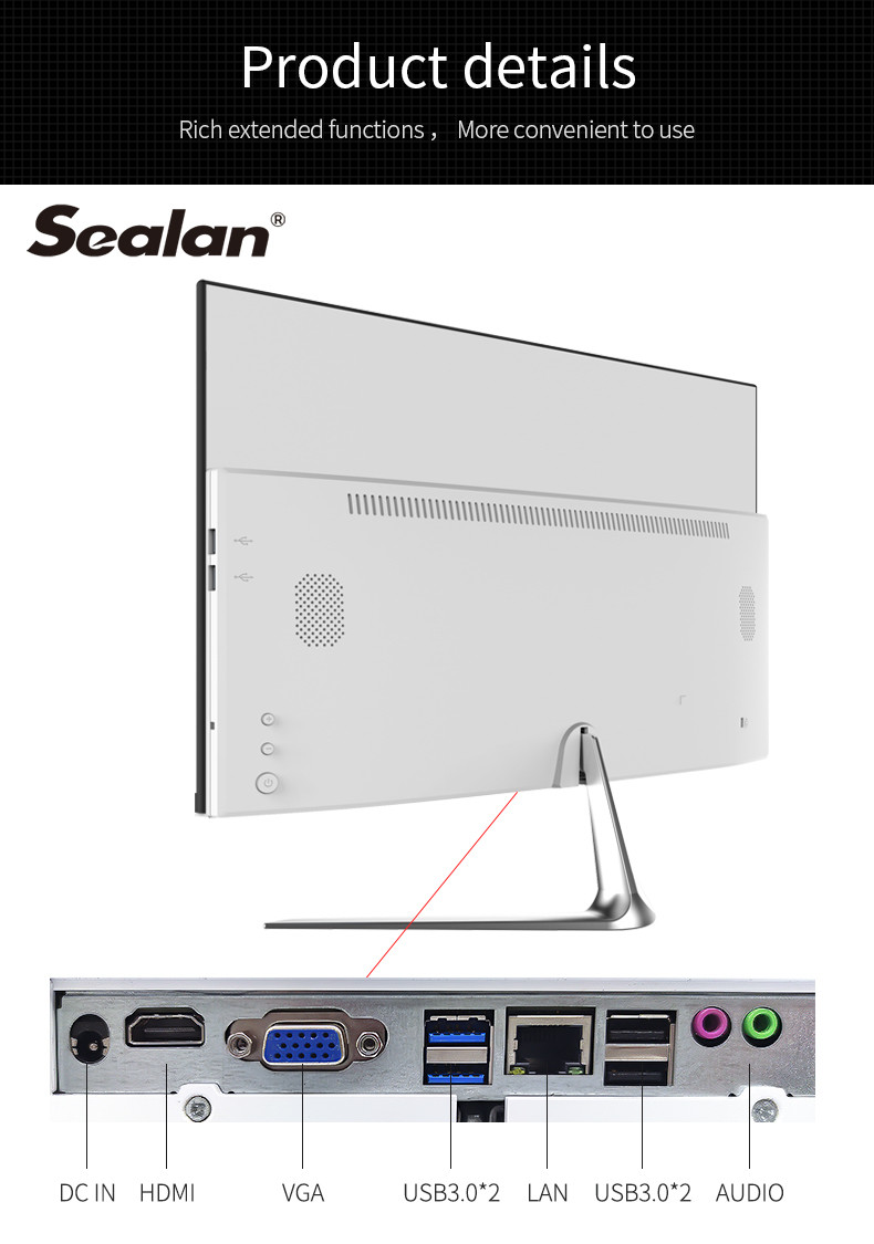 I5 10400 23.8 Inch Aio Desktop Computer Slim Micro Bazel
