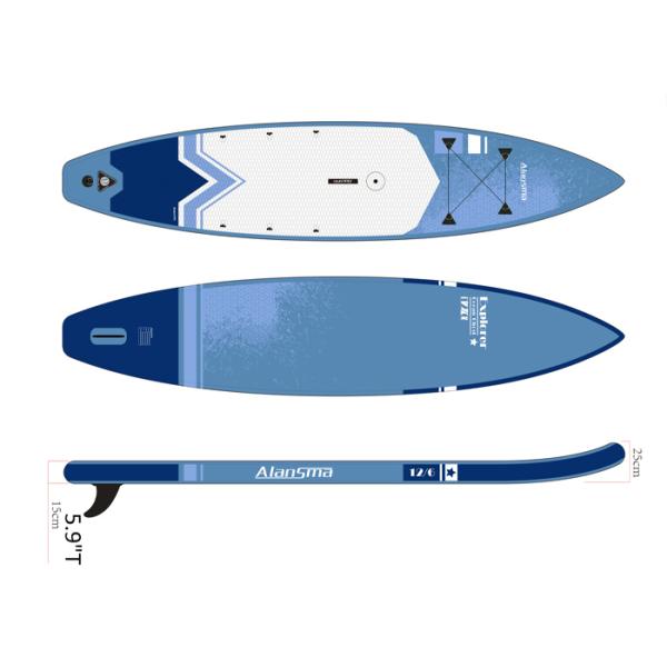 Alansma 300l Eva 81*25*381cm Women Stand Up Surfoard For River