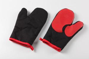 Wholesale silicone oven mitts/ oven glove OEM offer sizes:27*17 31*18cm material:cotton+silicone from china suppliers