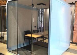 Wholesale 4 Capacity Acoustic Telephone Booth , Private Phone Booth For Office from china suppliers