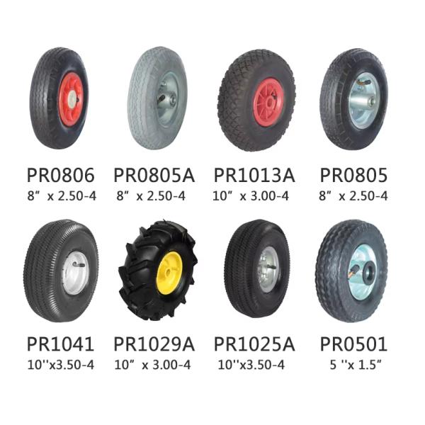 PU Solid Polyurethane Wheel Puncture Proof Rubber Wheelbarrow Wheel