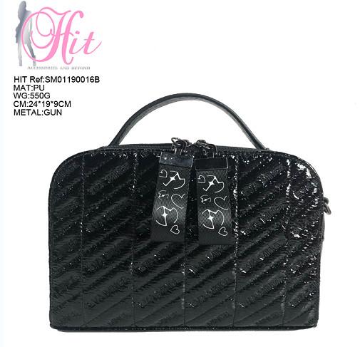 Wholesale Promotional Fashionable Customized PU Fashion Handbag Tote Bag Leather
