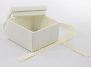 Wholesale White Gift Jewelry Paper Box with Lid High Density Storage Boxes Cardboard With Duplex Grey / Kraft Paper from china suppliers