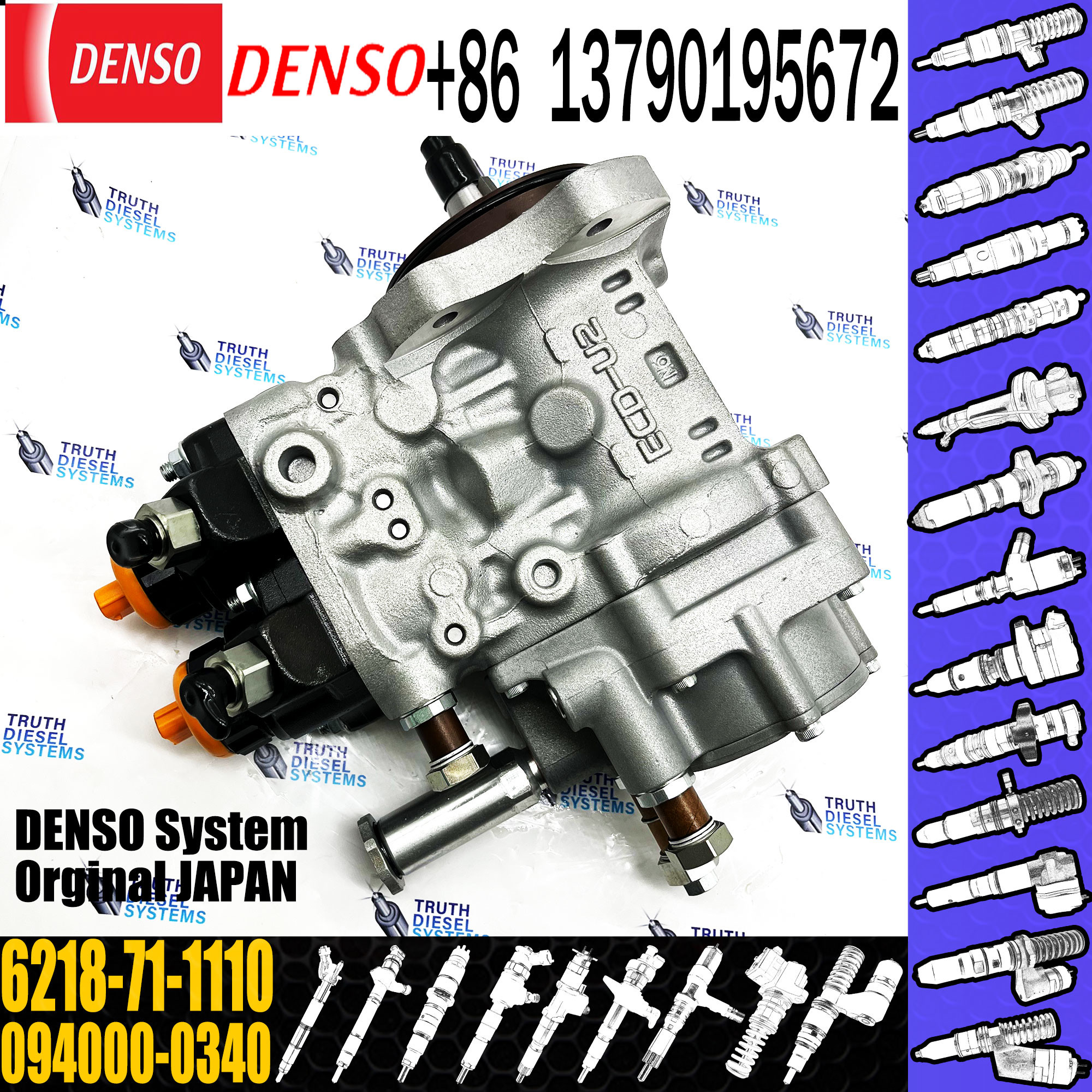 Diesel Engine Fuel Injection Oil Pump 094000-0323 0940000323 6218-71-1110
