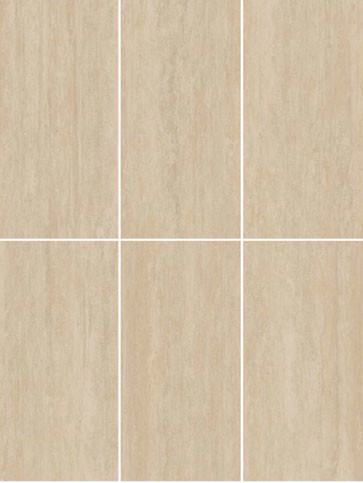 Light Yellow Travertine Finish 60x120cm Outside Matt Antique Curtain Wall Tile For Building